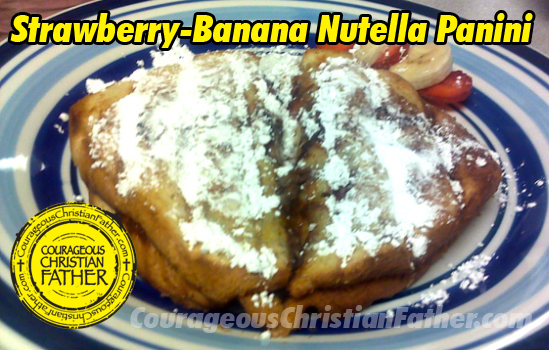Strawberry-Banana Nutella Panini