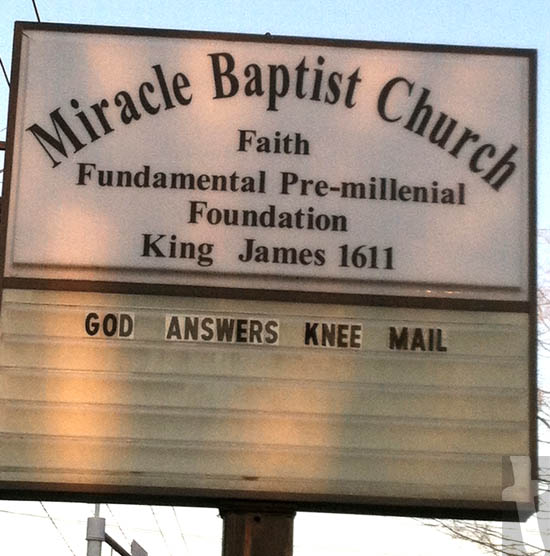God Answers Knee Mail – Miracle Baptist Church