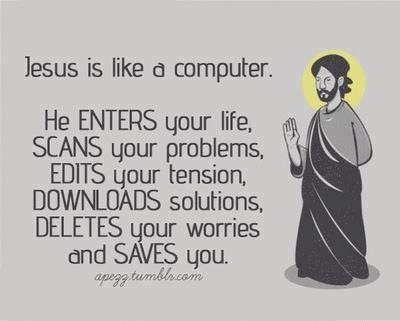 Jesus is like a Computer