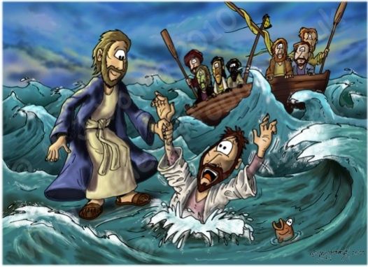 Man walks on water