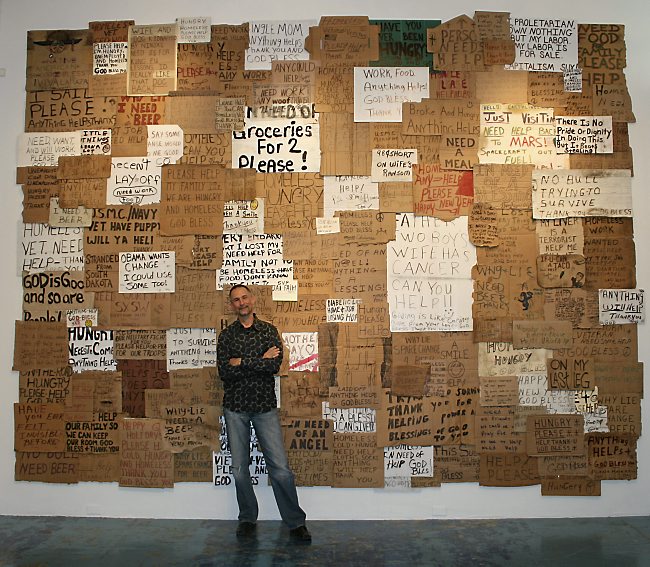 Homeless: How much is your sign worth?