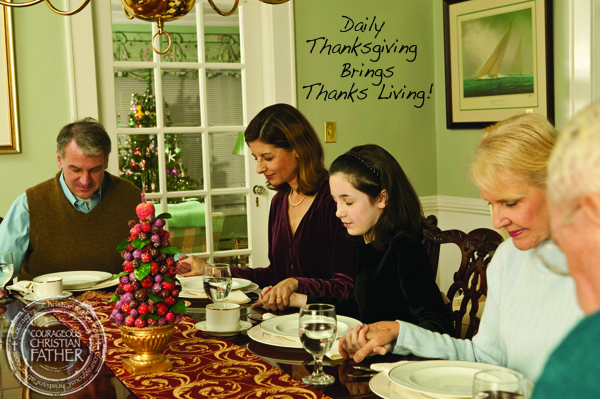 Daily Thanksgiving brings Thanks Living