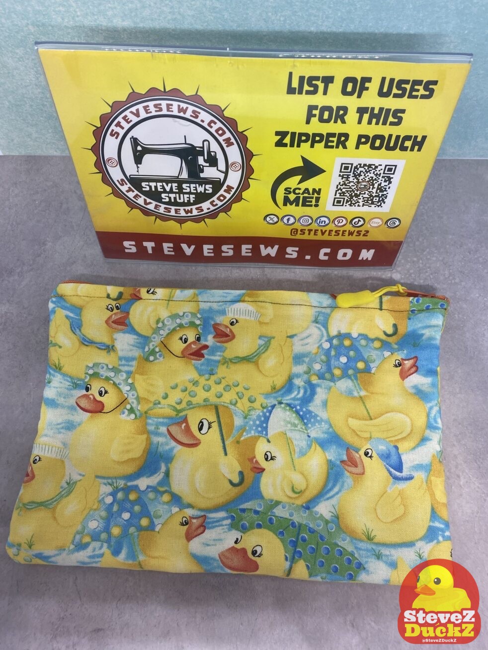 Rubber Duck Zipper Pouch
