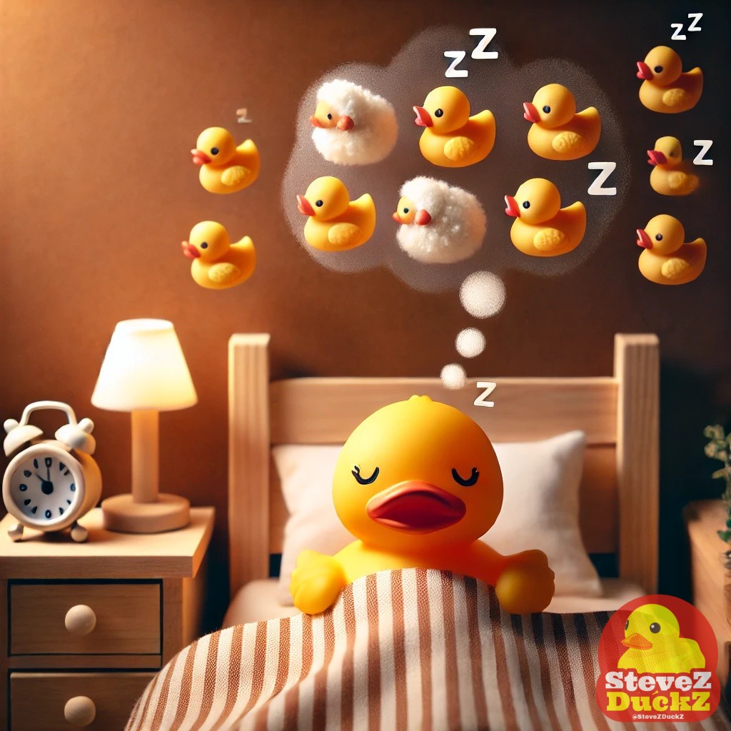 Counting rubber ducks instead of sheep to fall asleep