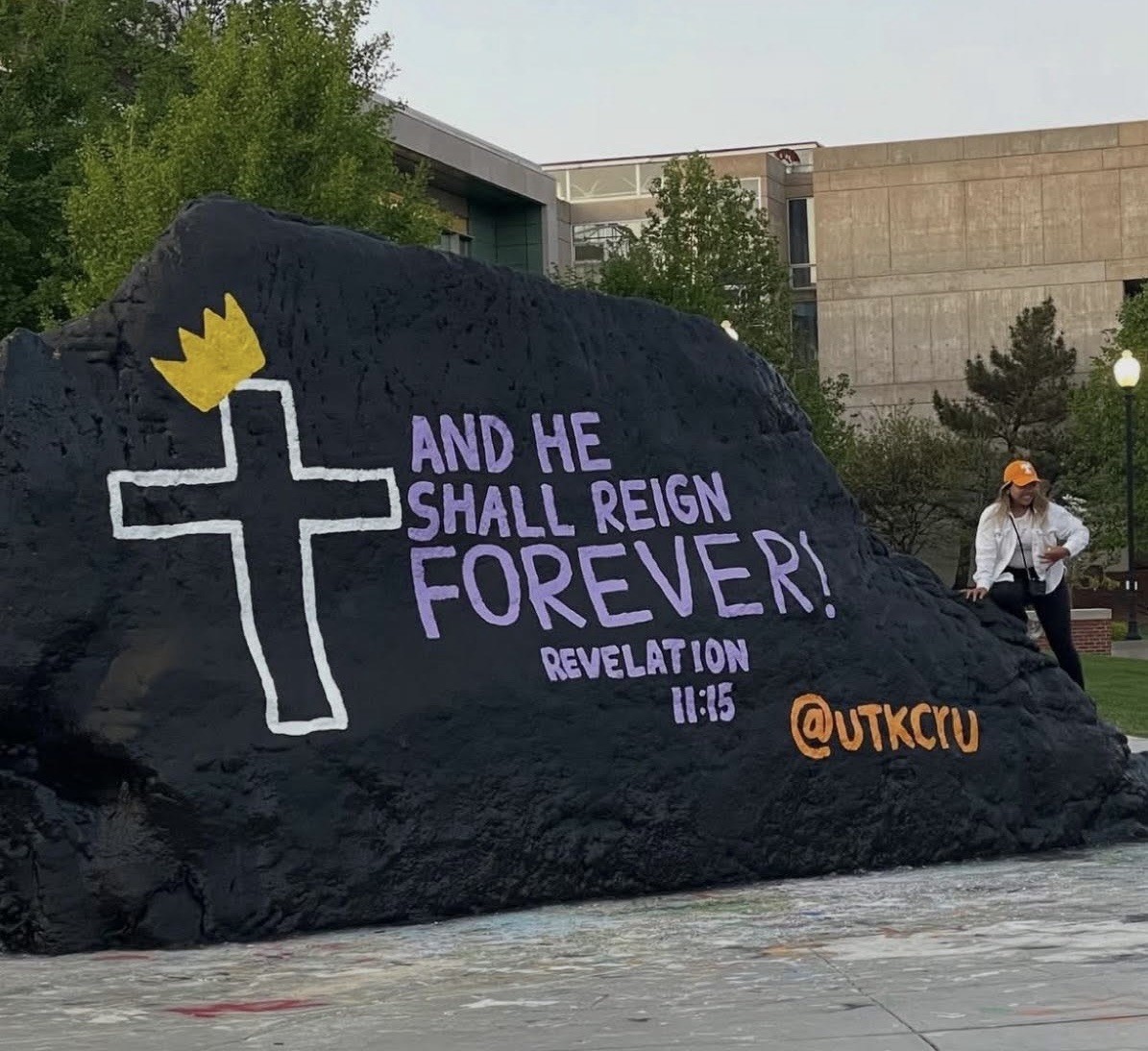Easter Message on the Rock at UT