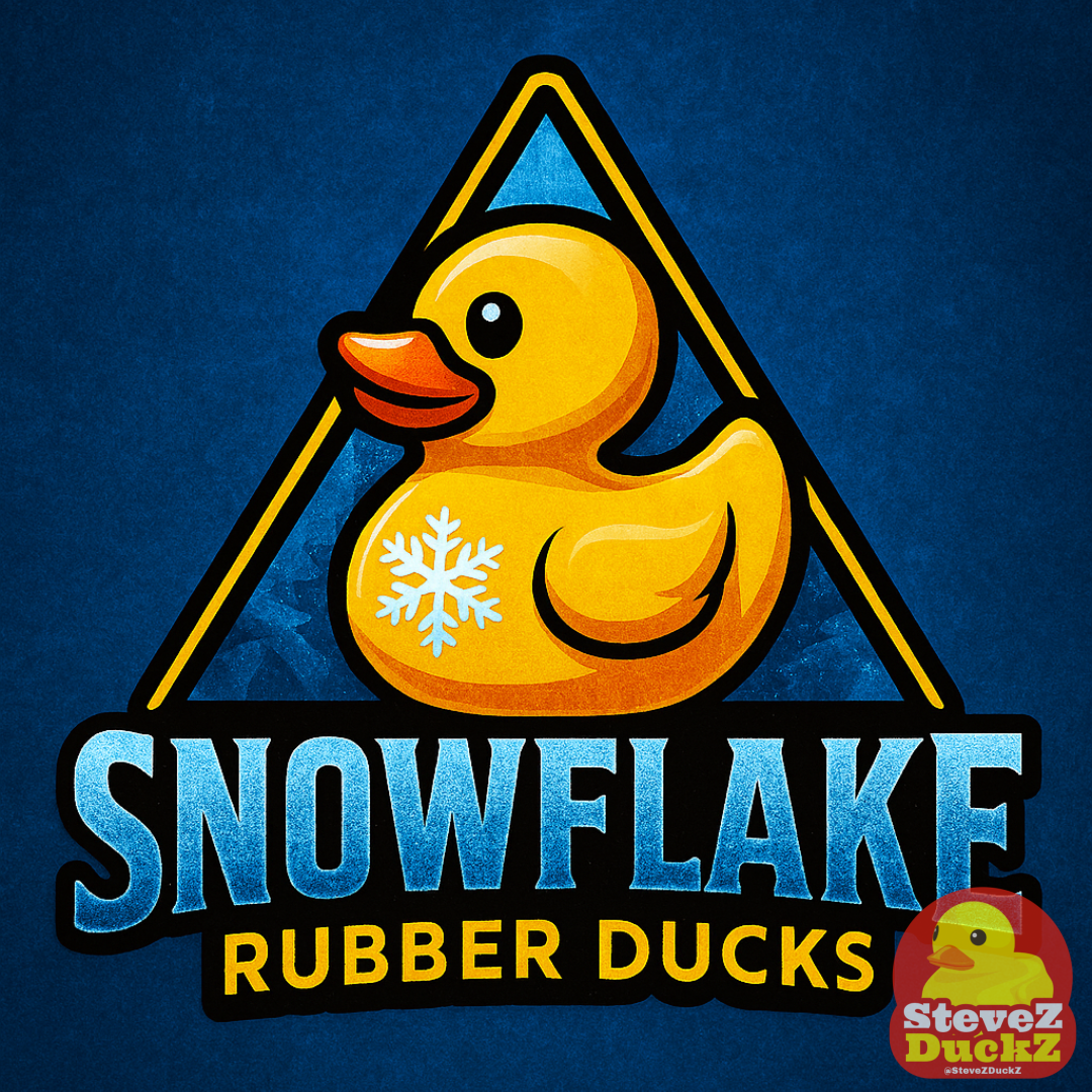 Snowflake Rubber Ducks