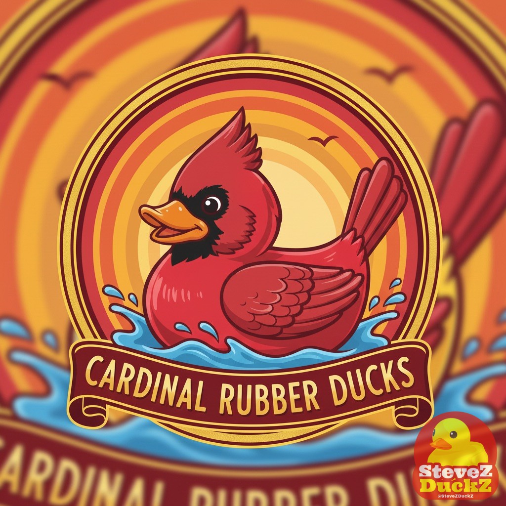 Cardinal Rubber Ducks