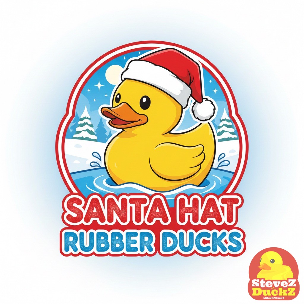 Santa Hat Rubber Ducks