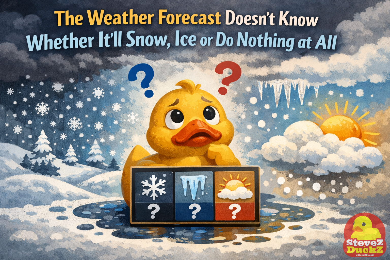 The Weather Forecast Doesn’t Know Whether It’ll Snow, Ice… or Do Nothing at All