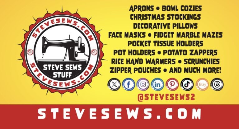 Steve sews stuff