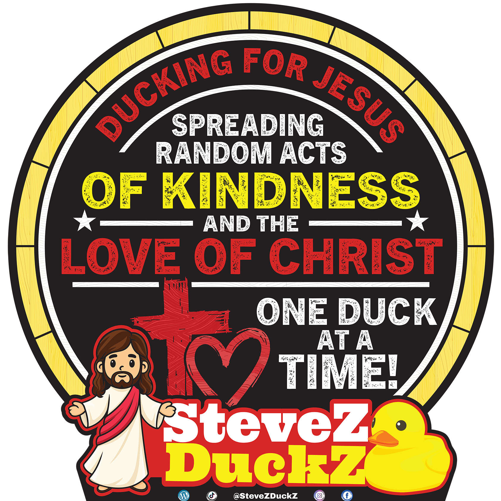 Ducking for Jesus logo